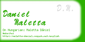 daniel maletta business card
